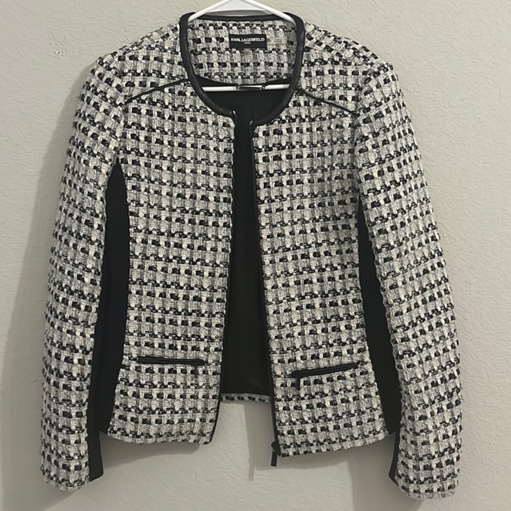 Karl Lagerfeld Designer, Like-New Tweed Coat!